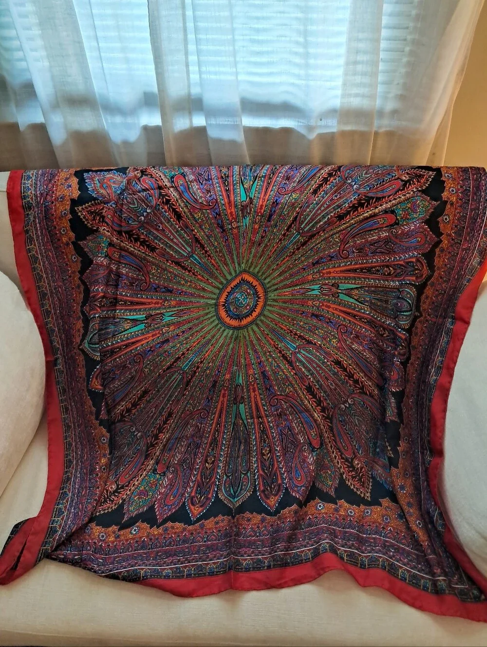 Women’s Multi-Color Silk Scarf